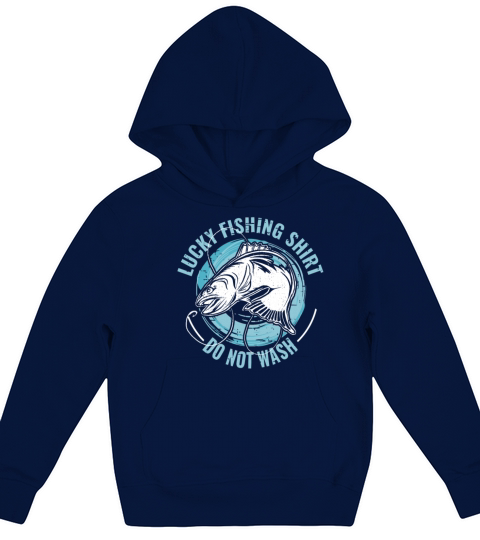 Lucky Fishing Shirt for Fish Hunter and Fisherman Kids Hoodie