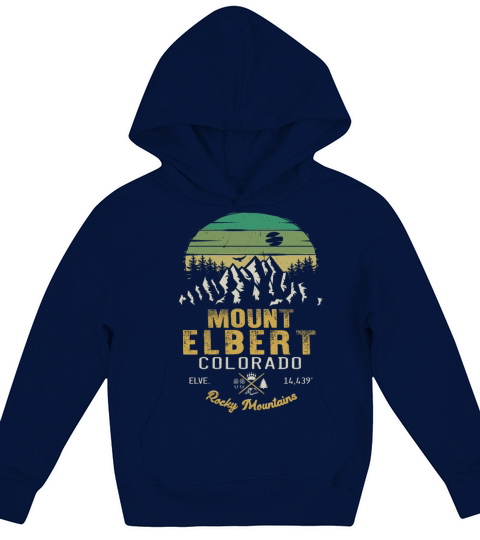 Mount Elbert Colorado fourteeners Kids Hoodie