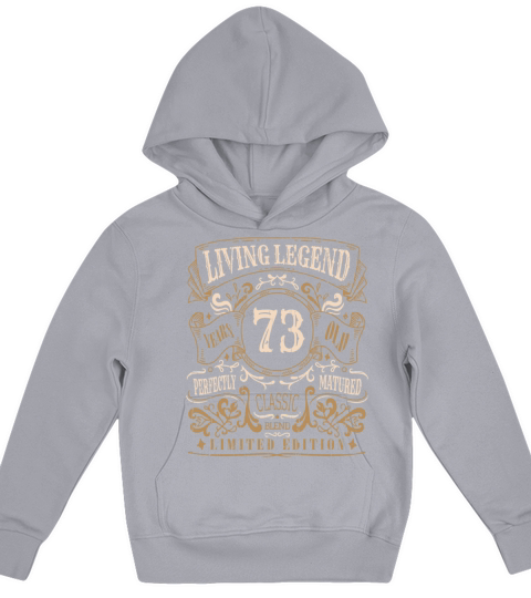 Retro Vintage Birth Whiskey Age 73 Years Old Kids Hoodie