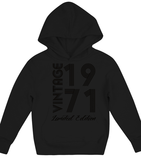 Vintage 1971 Vintage Birthday Retro Vintage Kids Hoodie