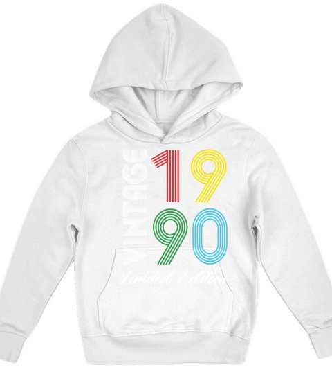 Vintage 1990 Vintage Birthday Retro Vintage Kids Hoodie