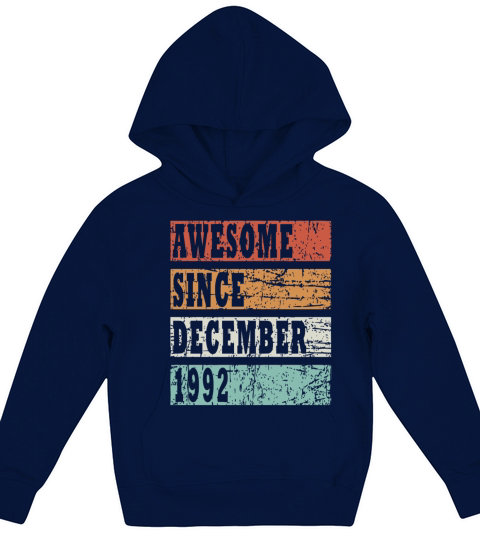 Vintage gift idea born December 1992 Kids Hoodie