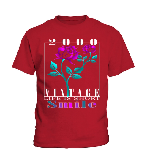 2000 Born Vintage Rose Gift Kids T-Shirt