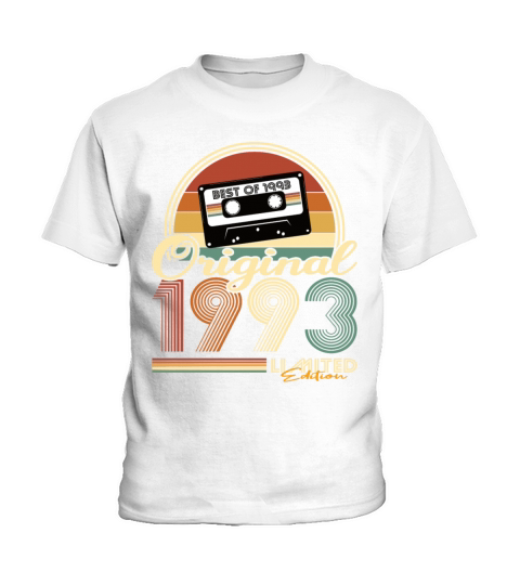 30th birthday vintage 1993 original 1993 Kids T-Shirt