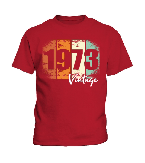 50th birthday born in 1973 vintage 1973 Kids T-Shirt