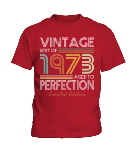 50th birthday vintage 1973 best of 1973 Kids T-Shirt
