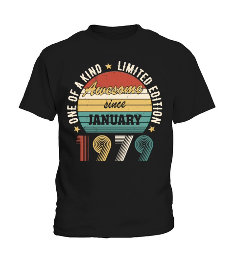 Awesome Since January 1979 Limited Edition Kids T-Shirt