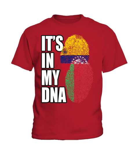 Belarusian And Venezuelan Mix Heritage DNA Flag Kids T-Shirt