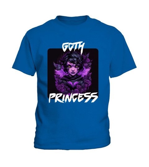 Digital Art Design Of A Goth Princess 2 Kids T-Shirt