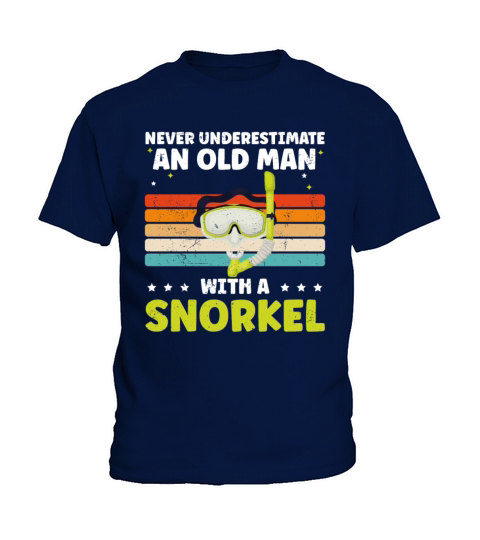 Funny Snorkeling Dive Design For Snorkeler Cool Kids T-Shirt