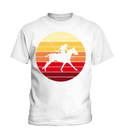 Polo Sport Rider Equestrian Retro Vintage Gift Kids T-Shirt