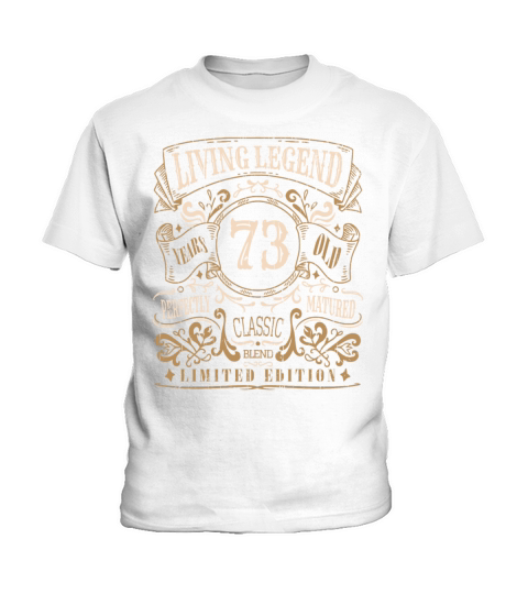 Retro Vintage Birth Whiskey Age 73 Years Old Kids T-Shirt