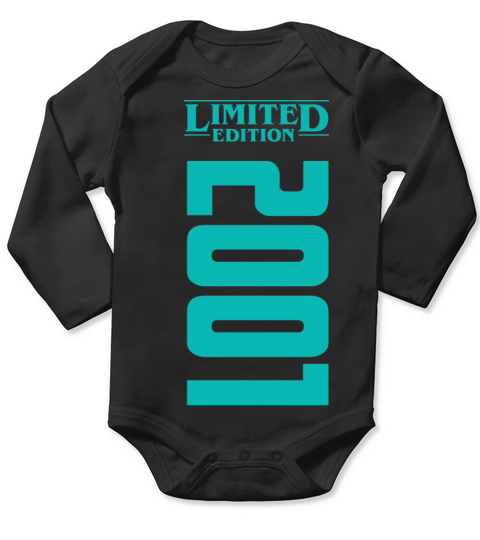 2001 Limited Edition Birthday Design Long Sleeve Baby One-Piece