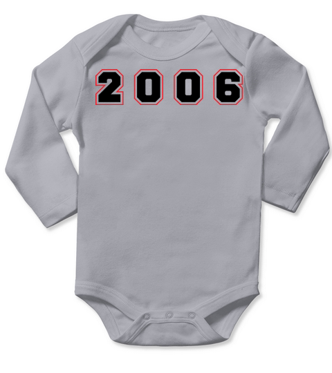 2006 Year Number Long Sleeve Baby One-Piece