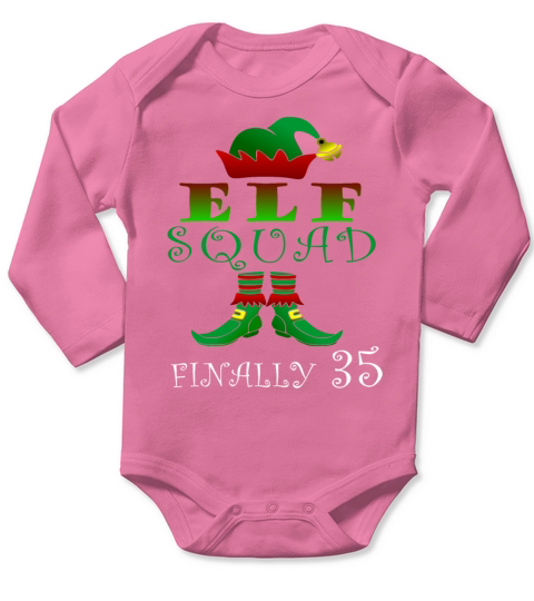 35 Vintage elves Birthday Fantasy Long Sleeve Baby One-Piece