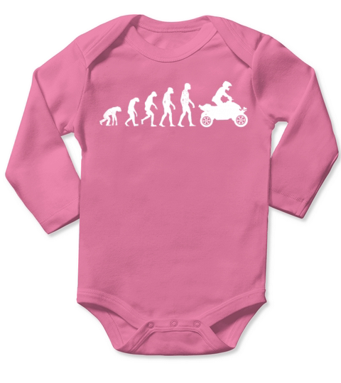 all terrain vehicles funny theory of evolution the Long Sleeve Baby One-Piece