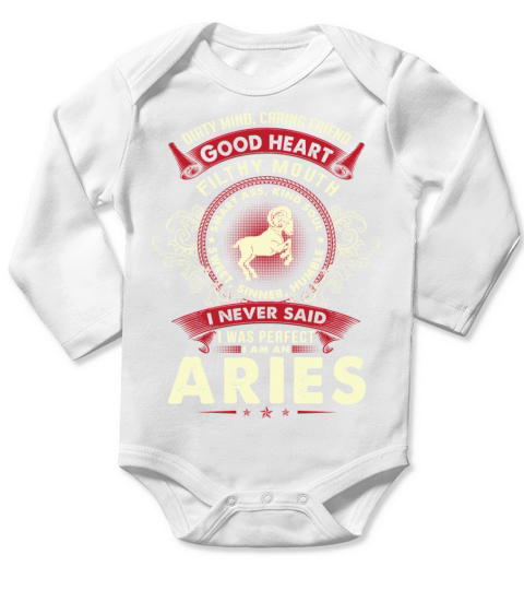 Aries - I never said I am a perfect aries t - shir Long Sleeve Baby One-Piece