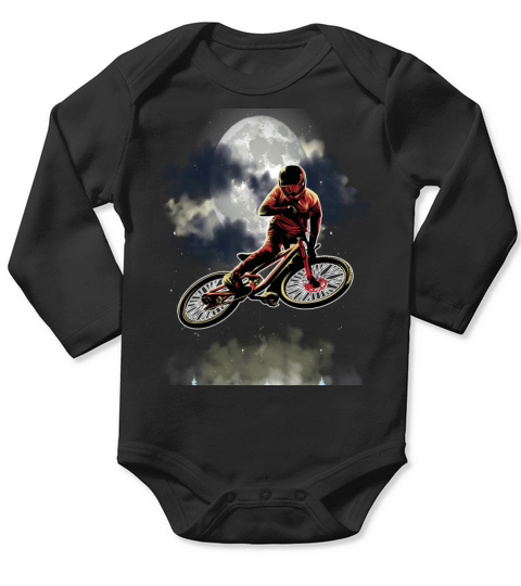 Bicycle Biker Retro Mountain Bike Mountainbike Long Sleeve Baby One-Piece