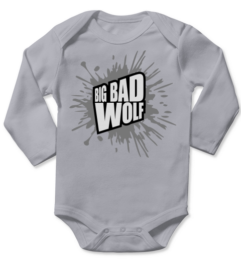 big bad wolf quote Long Sleeve Baby One-Piece