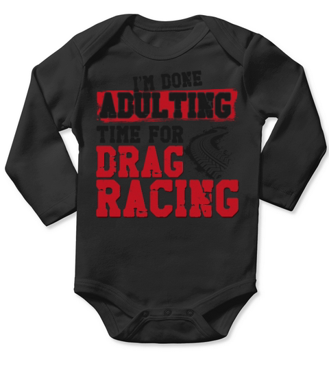 Drag Racing Race Car Vintage Im Long Sleeve Baby One-Piece