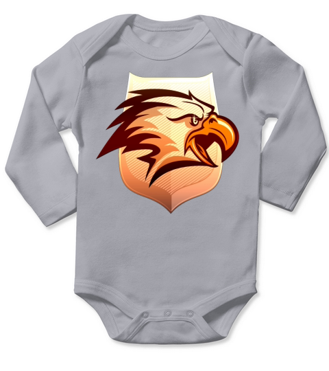 eagle eagles america vintage securitas retro USA Long Sleeve Baby One-Piece