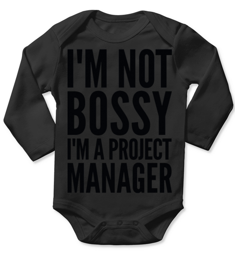 Funny Project Manager Long Sleeve Baby One-Piece