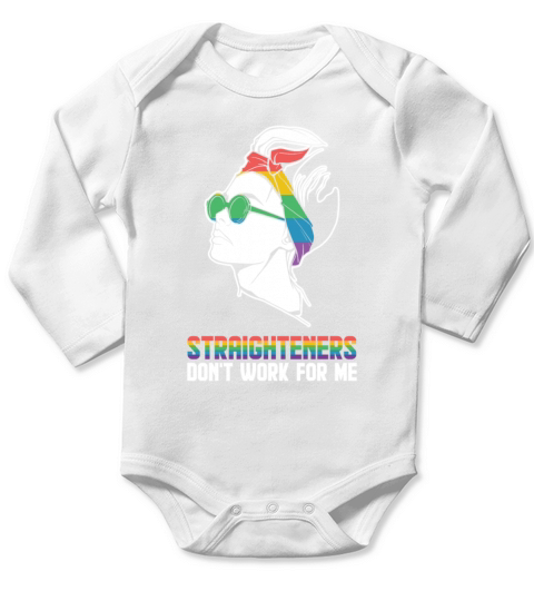 Gay Pride Woman Rainbow LGBT Girls Long Sleeve Baby One-Piece