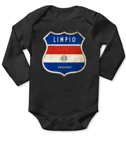 Limpio Paraguay coat of arms flag design Long Sleeve Baby One-Piece
