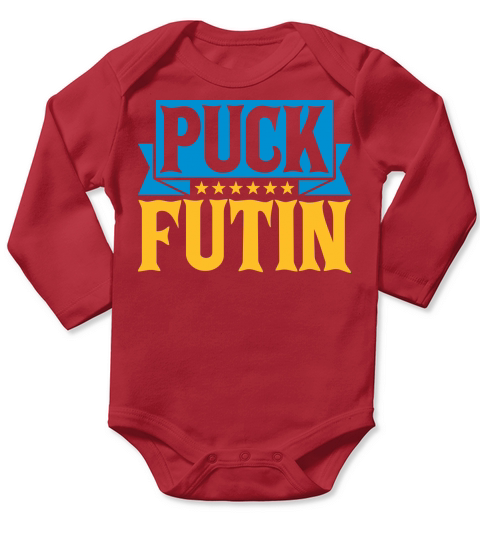 puck futin logo design Long Sleeve Baby One-Piece