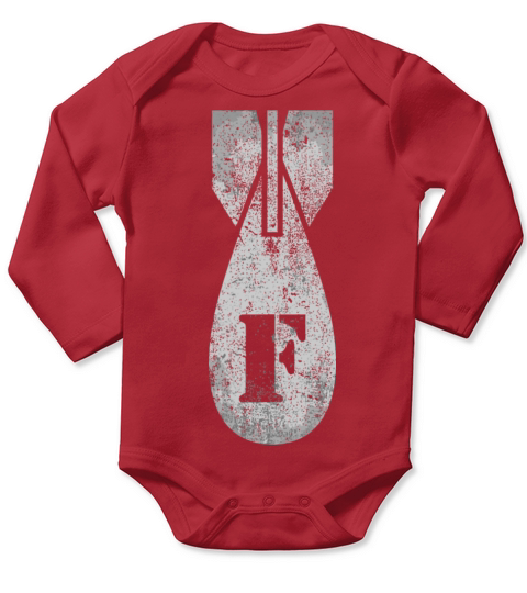 Vintage Fbomb Funny Long Sleeve Baby One-Piece