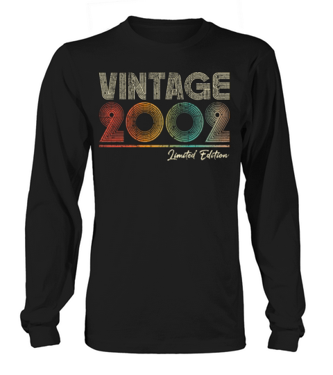21 Years Old Vintage 2002 21st Birthday Gifts Long sleeved Unisex