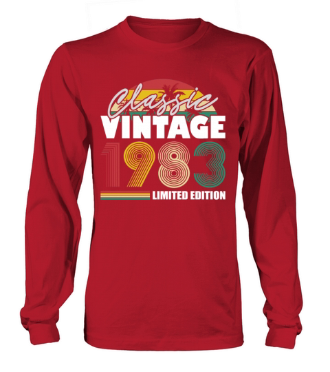 40th birthday born in 1983 classic vintage 1983 Long sleeved Unisex