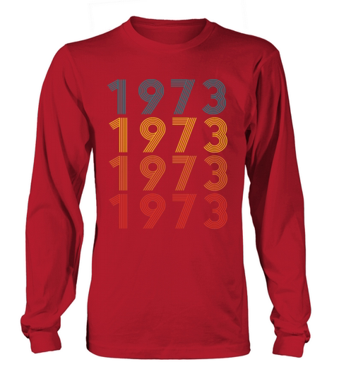 50th birthday vintage 1973 retro vintage style Long sleeved Unisex