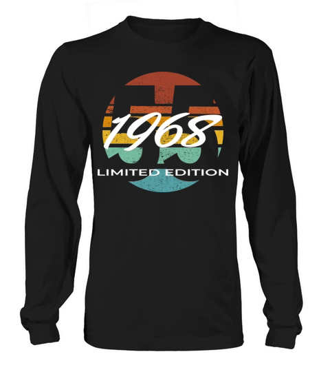 55th birthday men women 55 years 1968 vintage Long sleeved Unisex