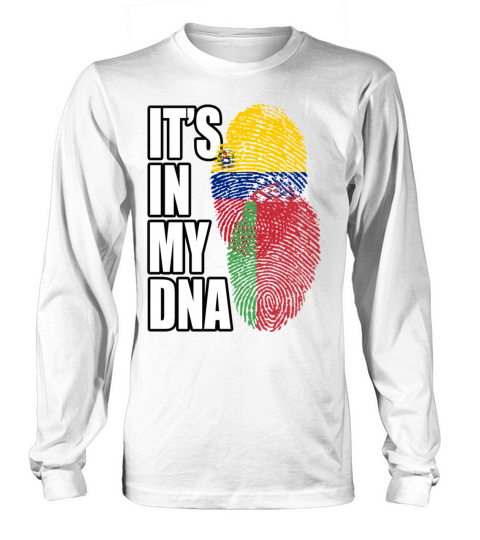 Belarusian And Venezuelan Mix Heritage DNA Flag Long sleeved Unisex