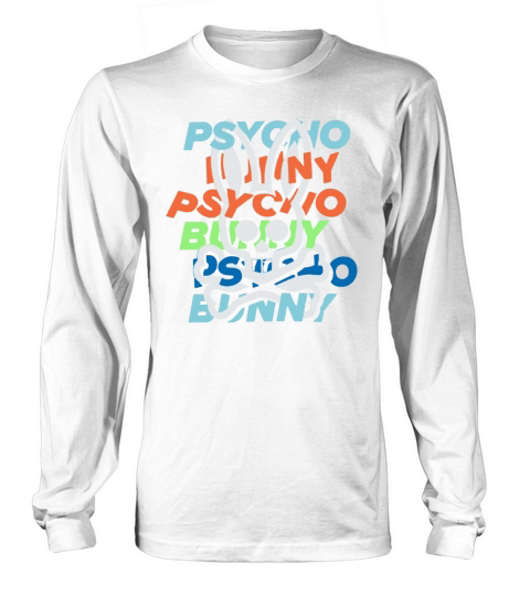 Bunny Psycho Retro Long sleeved Unisex