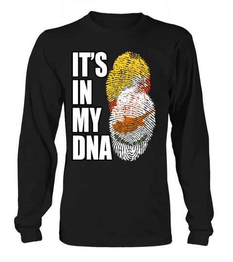 Cypriot And Bhutanese Mix Heritage DNA Flag Long sleeved Unisex
