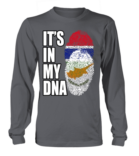 Gambian And Cypriot Mix Heritage DNA Flag Long sleeved Unisex