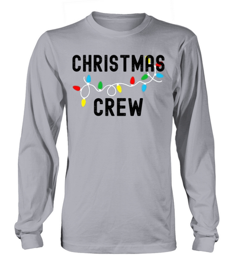 Grunge Christmas Lights Party Crew Matching Pajama Long sleeved Unisex