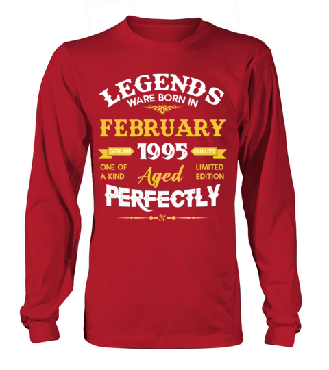 Vintage Aged To Perfection February 1995 Long sleeved Unisex