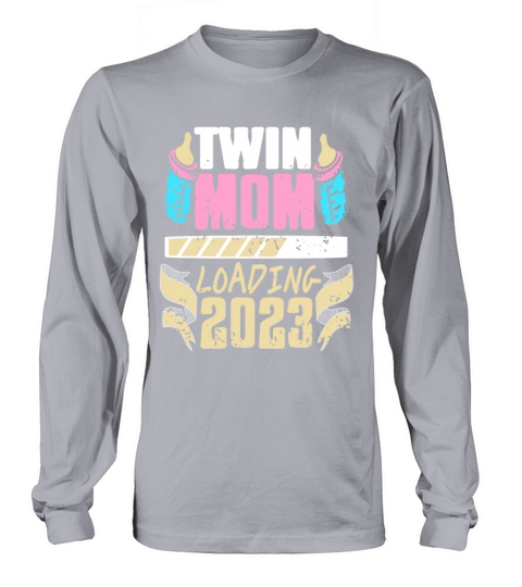 Womens Twin Mama Twin Mom to Be Pregnancy Long sleeved Unisex