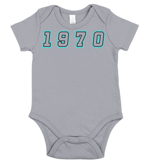 1970 Year Number Short Sleeve Baby One-Piece