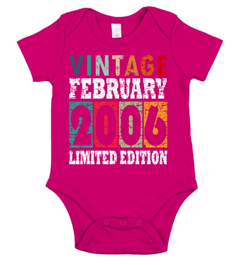2006 February Vintage Short Sleeve Baby One-Piece