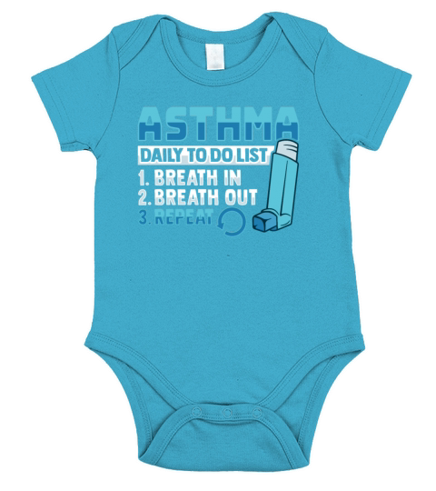 Albuterol Asthma Inhaler Design for an Asthmatic Short Sleeve Baby One-Piece