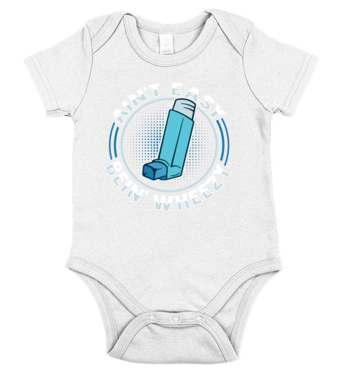 Albuterol Asthma Inhaler Design for an Asthmatic Short Sleeve Baby One-Piece
