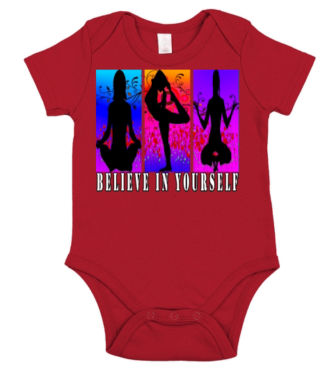 Believe In Yourself With Roses Flowers for Yoga Lo Short Sleeve Baby One-Piece