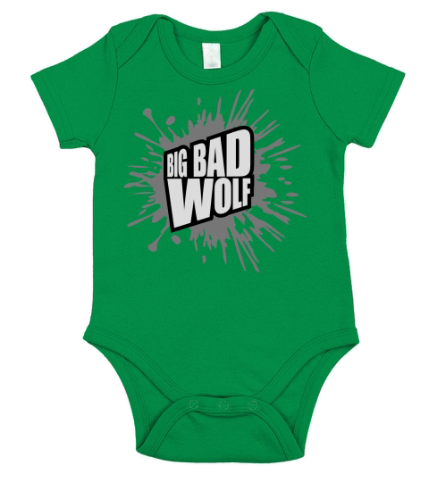 big bad wolf quote Short Sleeve Baby One-Piece