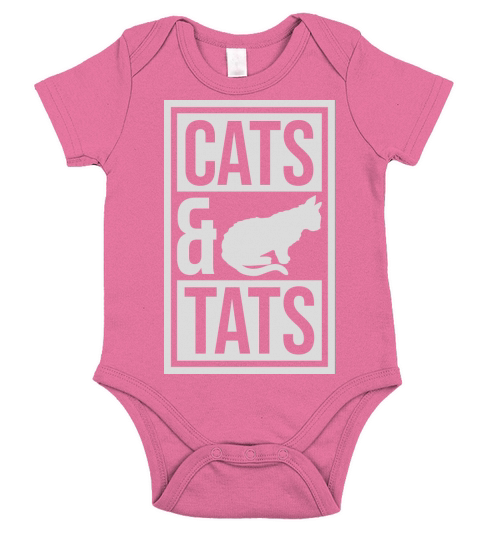 cats and tats quote Short Sleeve Baby One-Piece