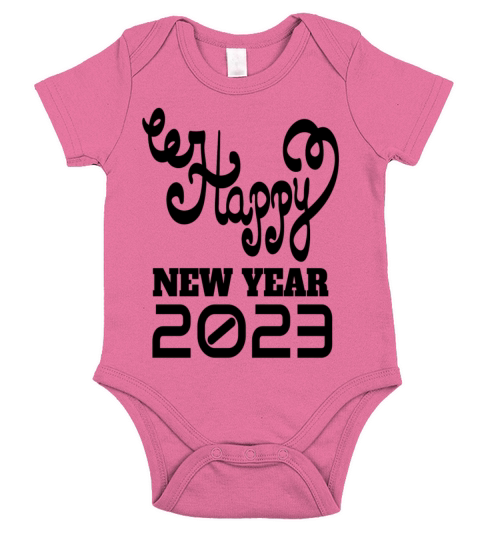DI COLLECTION-HAPPY NEW YEAR-23 Short Sleeve Baby One-Piece