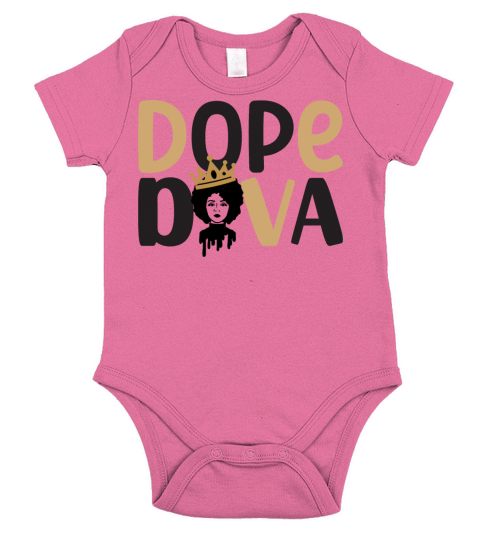 Dope diva black history Short Sleeve Baby One-Piece